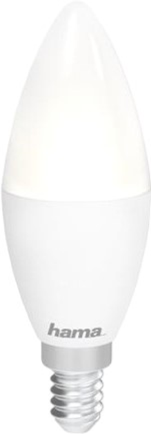 Żarówka LED Hama Wifi E14 5.5W Dimmable Candle for voice White (4047443446787) - obraz 1