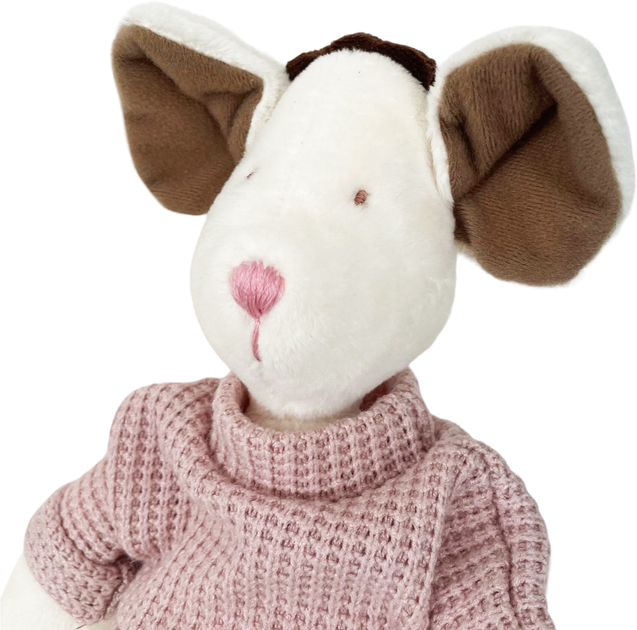 Maskotka Manufaktura Misia Stefania Myszka Brązowo-beżowa 32 cm (5905515270120) - obraz 3