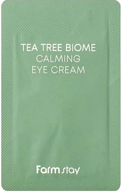 Крем для кожи вокруг глаз с зеленым чаем FarmStay Tea Tree Biome Calming Eye Cream 1 мл - Фото 1 Крем для кожи вокруг глаз с зеленым чаем FarmStay Tea Tree Biome Calming Eye Cream 1 мл - изображение 1