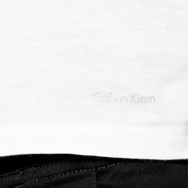 Набір футболок бавовняних довгих чоловічих Calvin Klein Underwear 000NB4011E-100 S 3 шт Білий (8719853080702) - зображення 5