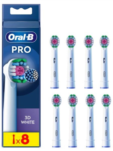 Насадки для електричної зубної щітки Oral-b Braun 3D White PRO EB18-8  - зображення 1