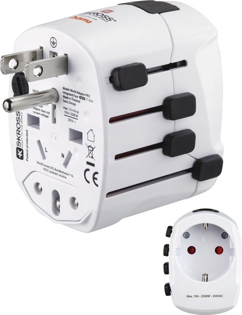 Дорожній адаптер Hama World Travel Pro White (4047443491381) - зображення 3