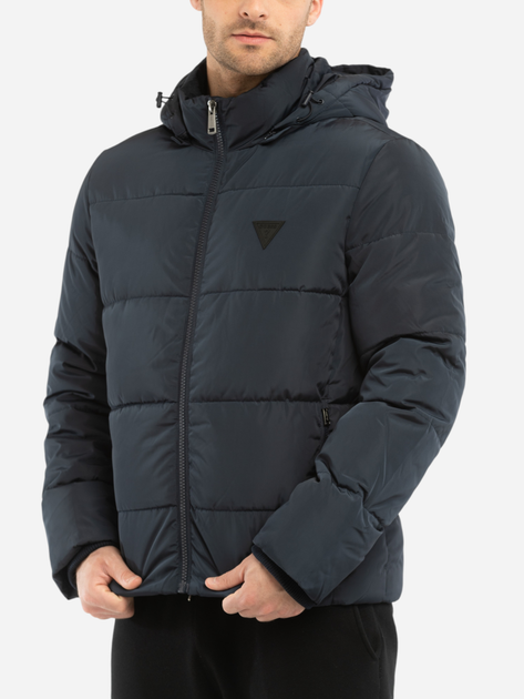 Kurtka jesienna męska Guess X2BL15WDLB2-G7P1 L Granatowa (7619342208871) - obraz 3