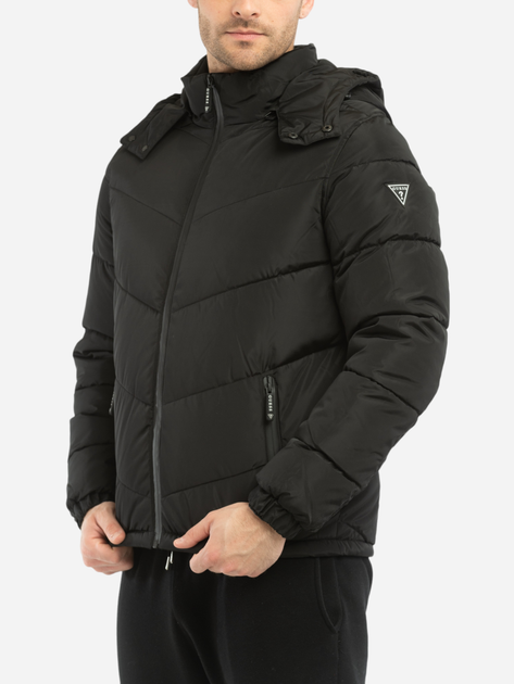 Пуховик чоловічий Guess X2RL30WCKQ2 L Чорний (7621701023865) - зображення 3