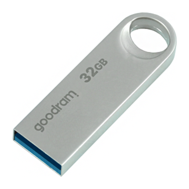Флеш пам'ять USB Goodram 32ГБ UNO3 USB 3.2 Сріблястий (UNO3-0320S0R11) - зображення 2