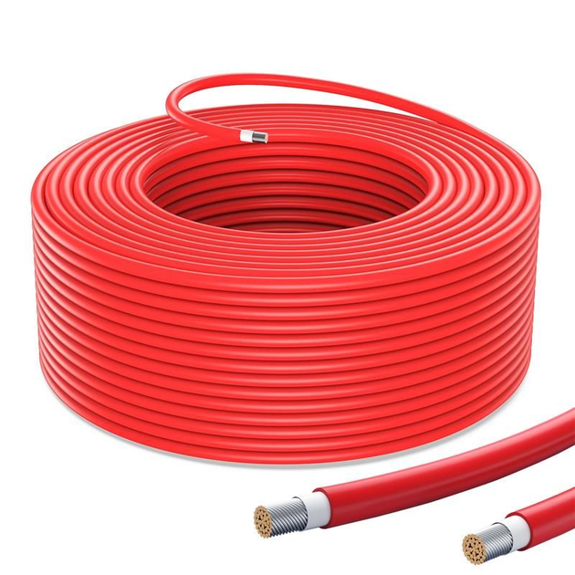 Кабель для сонячних панелей 2E перетином 6 кв.мм 30,5 м Червоний ...