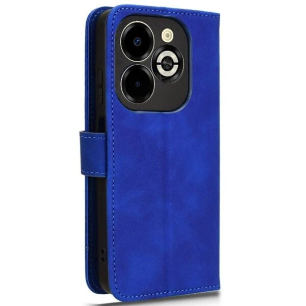Чехол Deexe Classic Wallet для Infinix Smart 8 Plus - Blue - изображение 5