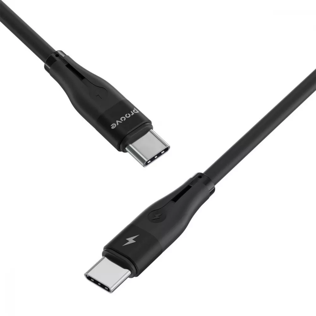 Кабель Proove Soft Silicone Type-C to Type-C Cable 60W 1m Black - изображение 3