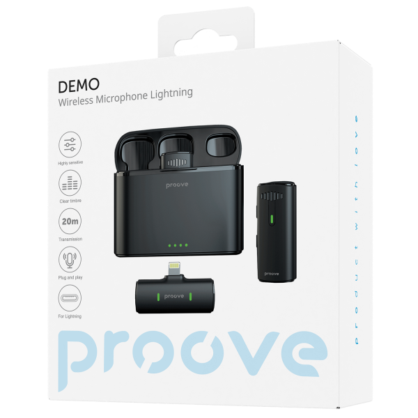 Беспроводной петличный микрофон Proove Demo Wireless Microphone Lightning - изображение 2