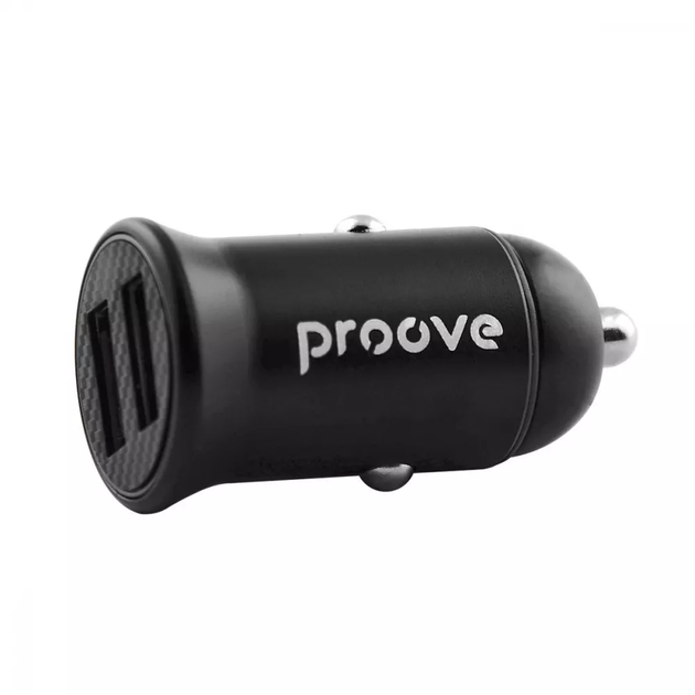 Автомобильное зарядное устройство Proove Kely Car Charger 2USB Black - Фото 1 Автомобильное зарядное устройство Proove Kely Car Charger 2USB Black - изображение 1