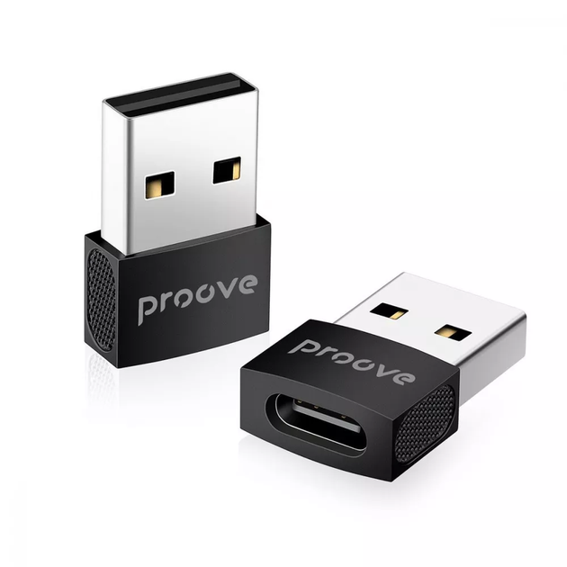 Перехідник Proove OTG Extension Type-C to USB Black - Фото 3 Перехідник Proove OTG Extension Type-C to USB Black - зображення 3