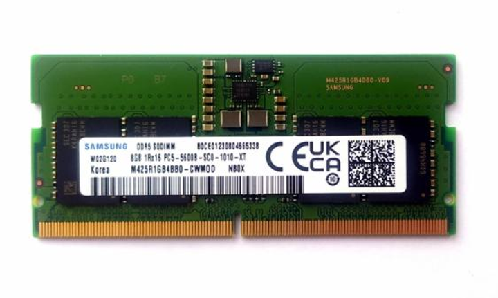 Оперативная память Samsung SO-DIMM 8GB PC5-44800 DDR5 5600MHz ...