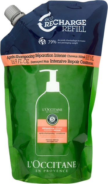 Odżywka do włosów L'Occitane en Provence Intensive Repair Conditioner Refill 500 ml (3253581729977) - obraz 1
