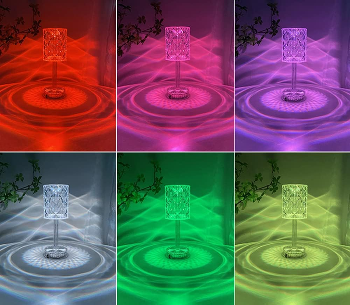 Настільна лампа-нічник VHG K3 з пультом RGB Нічник Rose Diamond Table Lamp - зображення 2