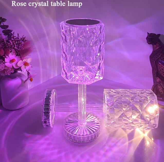 Настільна лампа-нічник VHG K3 з пультом RGB Нічник Rose Diamond Table Lamp - зображення 7