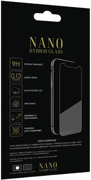 Szkło ochronne Nano Hybrid Glass 9H do Apple iPhone 12/12 Pro Transparent (NHG-BG-IPH-12) - obraz 2