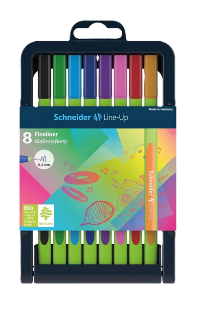 Набір лайнерів Schneider LINE-UP 8 кольорів (4004675109170) - зображення 1