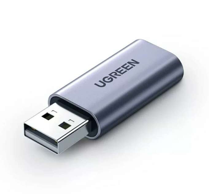 Внешняя звуковая карта Ugreen CM383 USB, 2 в 1, стереофоническая (поддерживает все ОС) 80864 - изображение 1