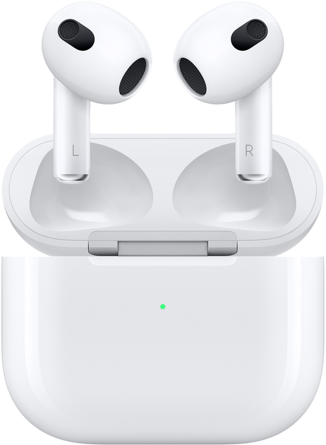 Навушники Apple AirPods 3 with Charging Case (Gen 3) White (APL_MME73Z) - зображення 1
