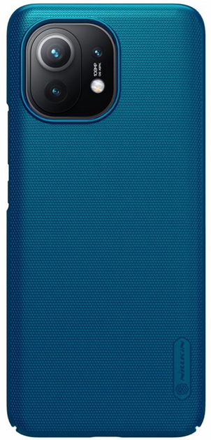 Etui plecki Nillkin Frosted Shield do Xiaomi Mi 11 Blue (6902048212756) - obraz 1