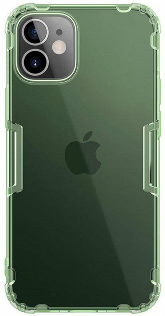 Etui plecki Nillkin Nature TPU Case do Apple iPhone 12 Mini Green/Transparent (6902048202139) - obraz 1