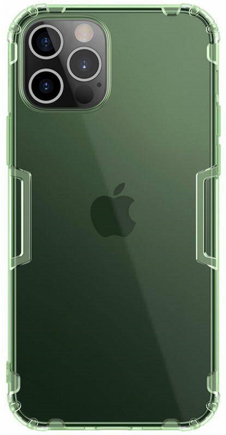 Etui plecki Nillkin Nature TPU Case do Apple iPhone 12 Pro Max Green/Transparent (6902048202191) - obraz 1