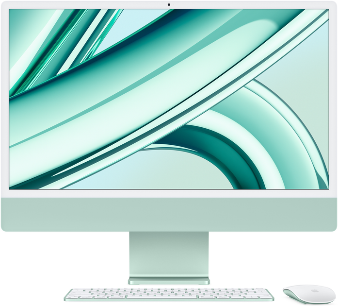 Monoblok Apple iMac 24" M3 4.5K 10-rdzeniowy GPU 256GB Green (MQRN3KS/A) - obraz 1