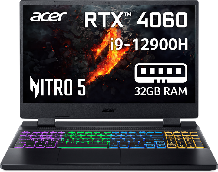 Ноутбук Acer Nitro 5 AN515-58-91U9 (NH.QM0EU.00S) Obsidian Black / 15.6 ...