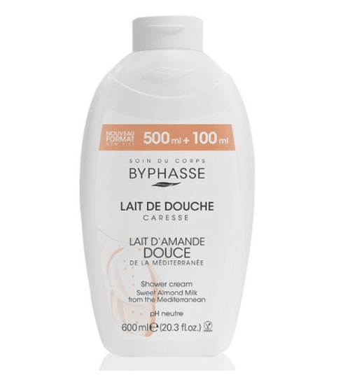 Крем для душу Byphasse Caresse Shower Cream 600 мл Мигдальне молочко - Фото 1 Крем для душу Byphasse Caresse Shower Cream 600 мл Мигдальне молочко - зображення 1