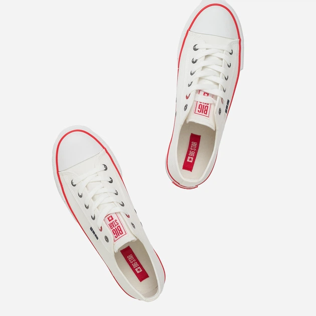 Trampki damskie do kostki Big Star JJ274A500 41 Białe (5900714489663) - obraz 3