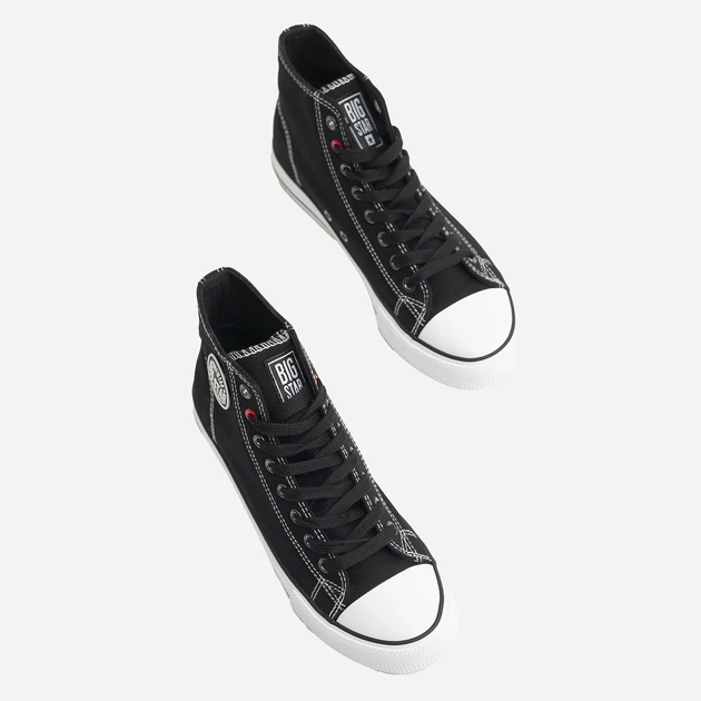 Trampki damskie wysokie Big Star JJ274A502 38 Czarne (5900714489755) - obraz 3