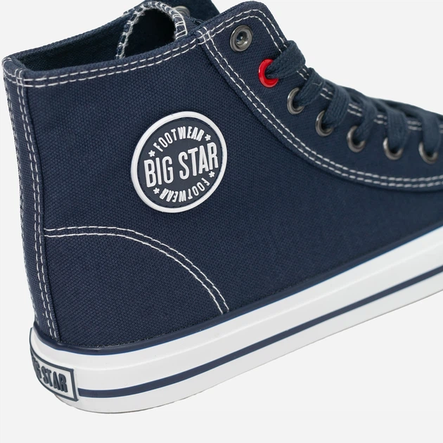 Trampki damskie wysokie Big Star JJ274A504 36 Ciemnoniebieskie (5900714489854) - obraz 5