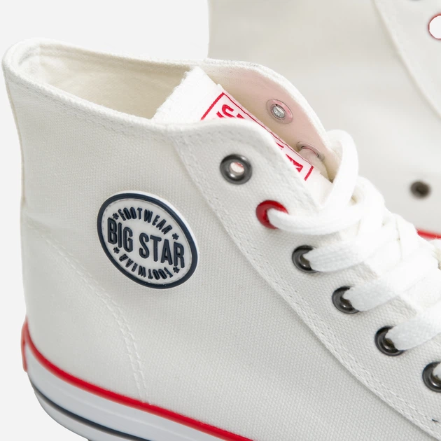 Жіночі кеди високі Big Star JJ274A505 36 Білі (5900714489915) - зображення 4