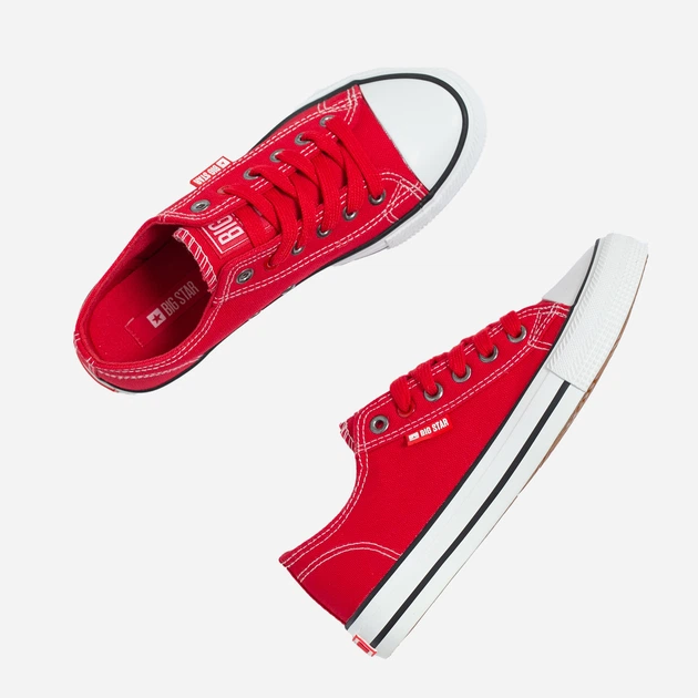 Жіночі кеди низькі Big Star JJ274A530 41 Червоні (5900714612474) - зображення 3