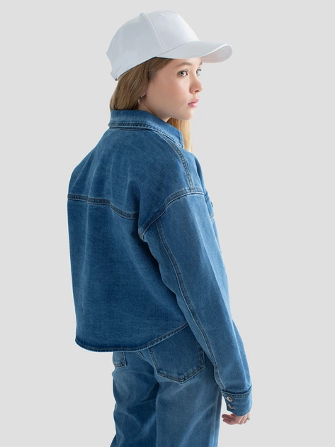 Koszula młodzieżowa dziewczęca Big Star Dani 152 cm Błękitna (5900714722463) - obraz 2