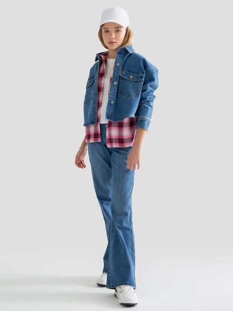 Koszula młodzieżowa dziewczęca Big Star Dani 152 cm Błękitna (5900714722463) - obraz 4