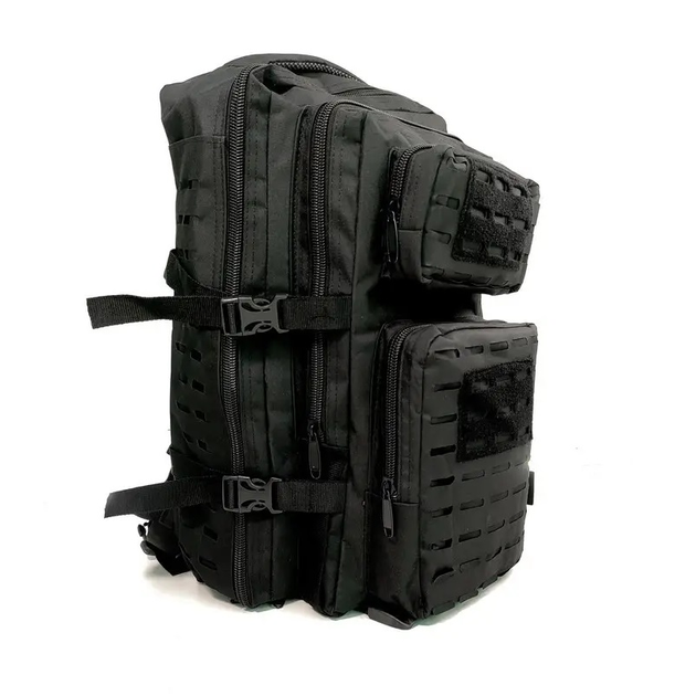 Рюкзак тактический 40л Oxford 600D черный (LE2447) - изображение 1