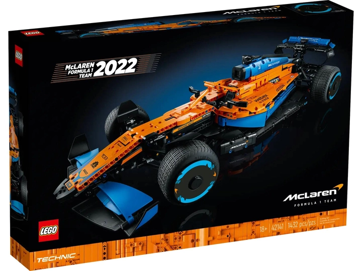 Конструктор LEGO Technic Перегоновий автомобіль McLaren Formula 1 1432 деталі (42141) - зображення 1