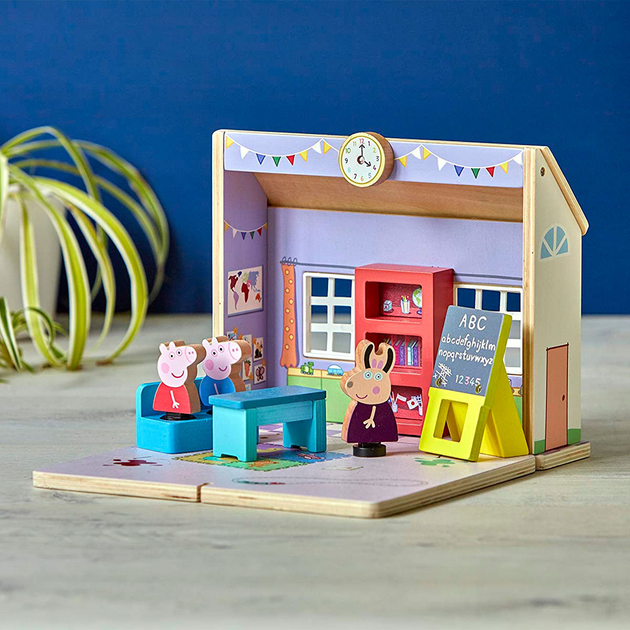 Drewniany zestaw do zabawy Peppa Pig Szkoła Peppy (07212) (5029736072124) - obraz 6