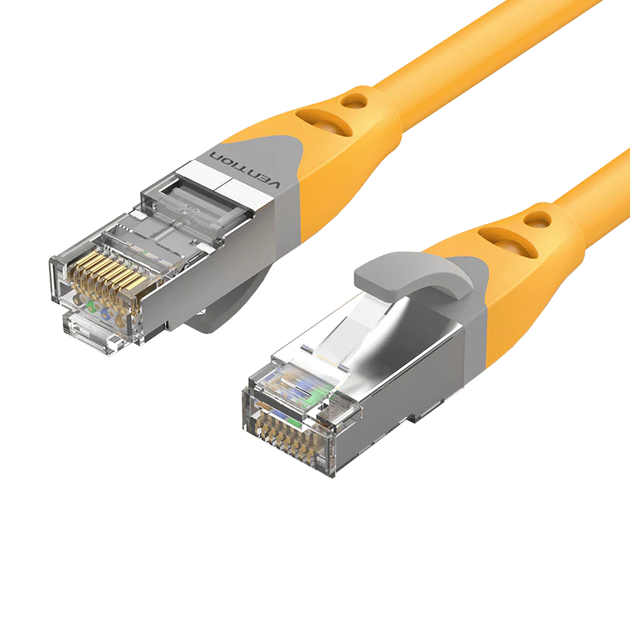 Патч-корд Vention Cat.6A SFTP 5 м Yellow (IBHYJ) – фото, отзывы ...