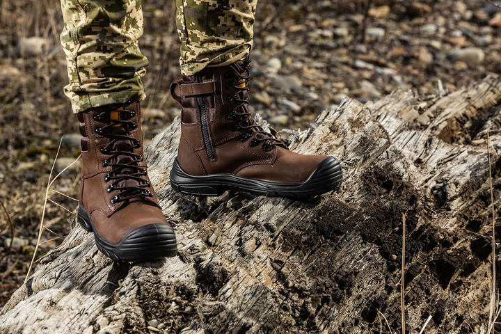 Берцы тактические. Мужские боевые ботинки с водостойкой мембраной Maxsteel Waterproof Brown 47 (311мм) коричневые - изображение 2