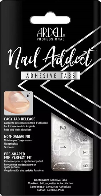 Naklejki na sztuczne paznokcie Ardell Nail Addict Adhesive Tabs (74764632944) - obraz 1
