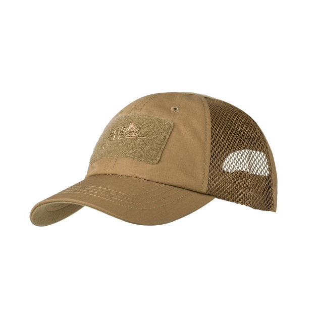 Бейсболка тактична з сіткою Helikon-Tex BBC VENT Cap - PolyCotton Ripstop - Coyote - изображение 1