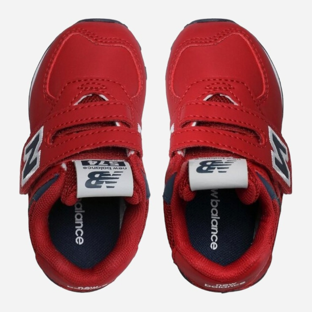 Buty sportowe dziecięce dla dziewczynki New Balance 574 IV574CR1 22.5 (6US) Czerwone (196307117920) - obraz 3