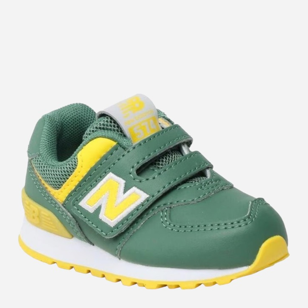 Buty sportowe chłopięce New Balance 574 IV574CJ1 22.5 (6US) Zielony/Żółty (196307118217) - obraz 2