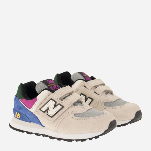 Дитячі кросівки для дівчинки New Balance 574 IV574CP1 23.5 (7US) Різнокольорові (196307205818) - зображення 4