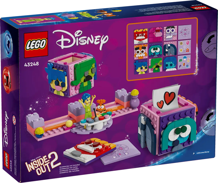 Zestaw klocków LEGO Disney W głowie się nie mieści 2 - kostki z emocjami 394 elementy (43248) - obraz 1