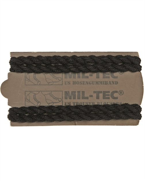 Еластичні ремінці тактичні Mil-Tec 4 шт для підкріплення штанів до взуття One size Чорний US HOSENGUMMIBAND SCHWARZ (2PAAR) (12930002) - зображення 1