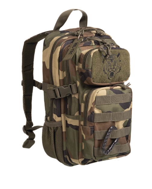Рюкзак с карабином 14 л Мультикам Mil-Tec US ASSAULT PACK KIDS 14 WOODLAND (14001120-14) - изображение 1