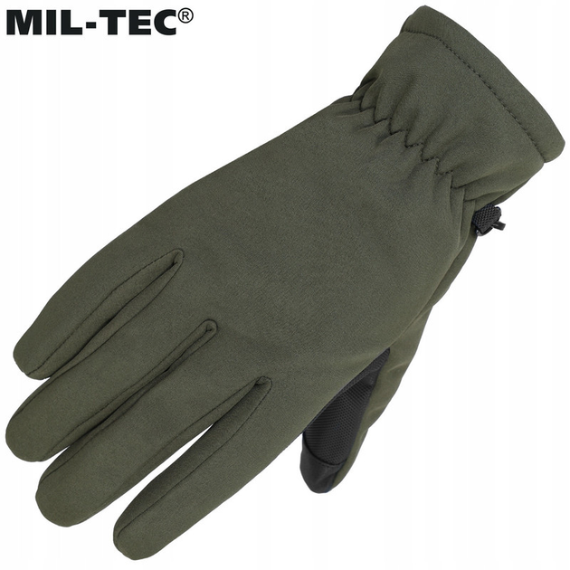 Перчатки тактические Mil-Tec утепленные зимние 3М THINSULATE M Олива Mil-Tec SOFTSHELL HANDSCHUHE THINSULATE XL OLIV (12521301-903-M) - изображение 2